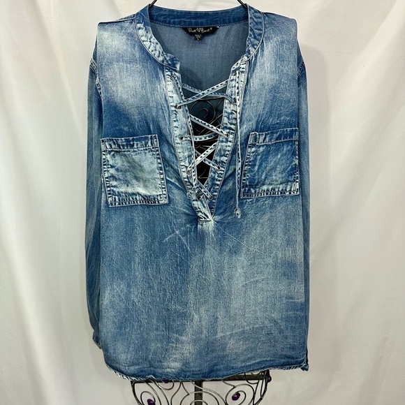 Velvet Heart denim tunic size L - Picture 1 of 8